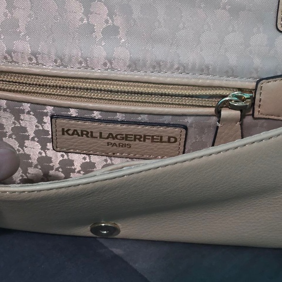 Karl Lagerfeld beige cross body bag - Picture 4 of 4